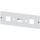 SIEMENS - ALPHA 630 Universal, copertura di scomparto per 2 dispositivi di misura 72x 72+2 un. di comm. A=200mm La=600mm