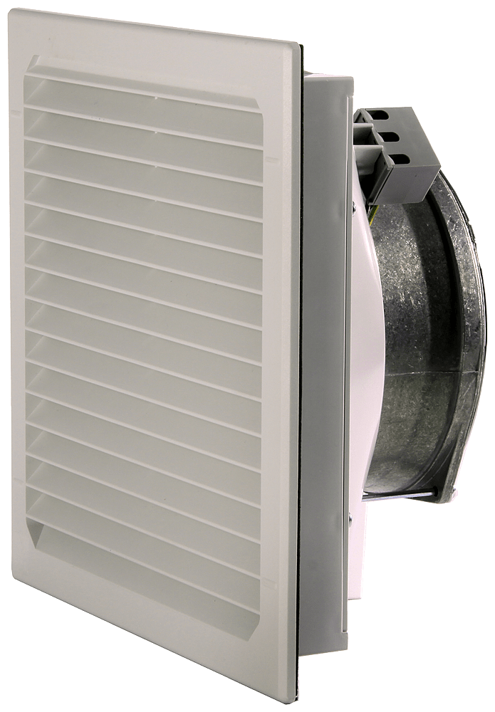 SIEMENS - Ventilatore con filtro, sfinestratura: La: 223 mm, A: 223 mm, RAL 7032, IP54 8MR64232LV45