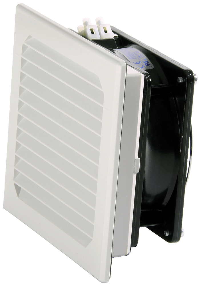 SIEMENS - Ventilatore con filtro, sfinestratura: La: 125 mm, A: 125 mm, RAL 7035, IP54 8MR64235LV25