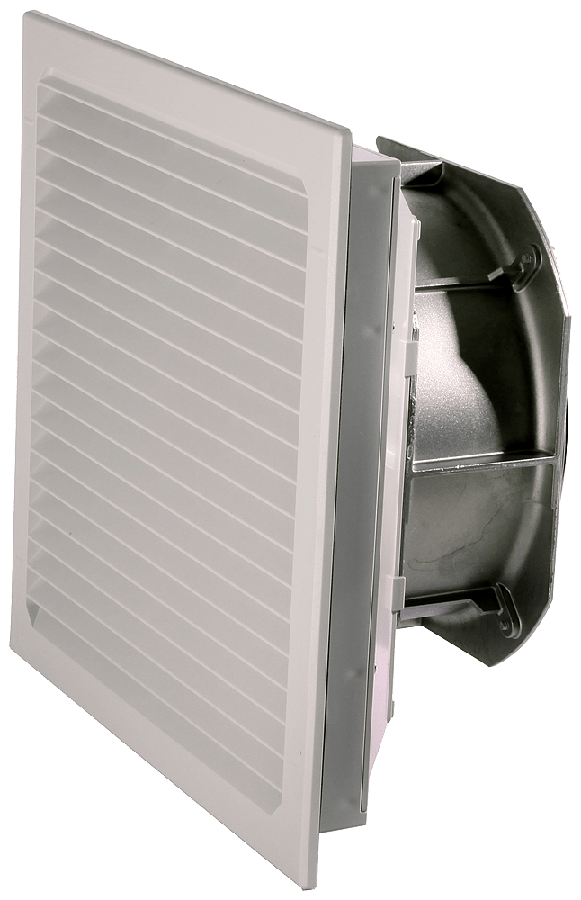 SIEMENS - Ventilatore con filtro, sfinestratura: La: 292 mm, A: 292 mm, RAL 7035, IP55