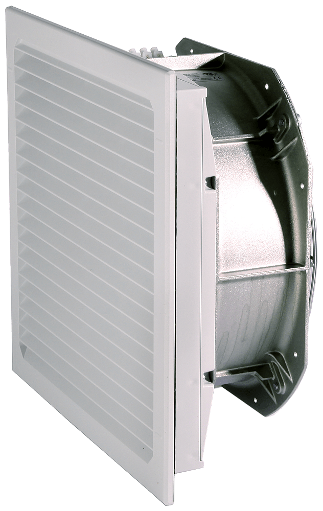 SIEMENS - Ventilatore con filtro, sfinestratura: La: 292 mm, A: 292 mm, RAL 7035, IP55 8MR65235LV80