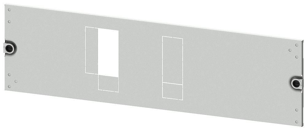SIEMENS - mostrina copriforo 3VA12 (250A), a 3 o 4 poli, installazione fissa, tecnica ad innesto, azionamento: direttamente, comando rotativo frontale, coman...