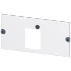 SIEMENS - mostrina copriforo 3VA13 (400A), 3VA14 (630A), 3VA23 (400A), 3VA24 (630A), a 3 poli, modulo inseribile, azionamento: direttamente, RCD: senza, A: 3...