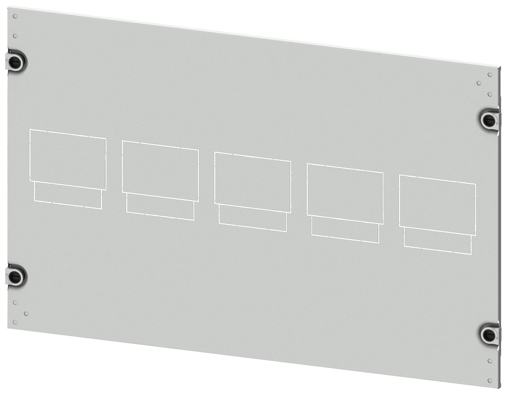 SIEMENS - mostrina copriforo 3VA20 (100A), 3VA21 (160A), 3VA22 (250A), a 3 poli, installazione fissa, tecnica ad innesto, struttura 8US, azionamento: diretta...