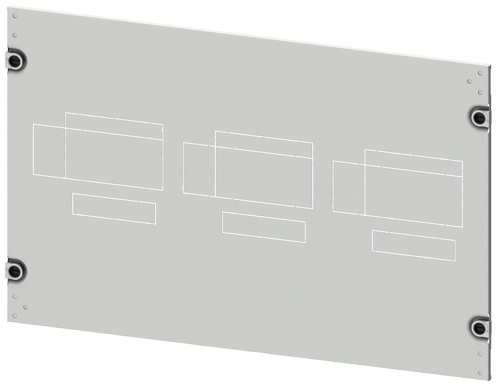 SIEMENS - mostrina copriforo 3VA13 (400A), 3VA14 (630A), 3VA23 (400A), 3VA24 (630A), a 4 poli, installazione fissa, tecnica ad innesto, azionamento: direttam...