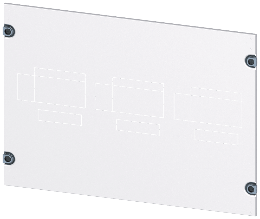 SIEMENS - mostrina copriforo 3VA13 (400A), 3VA14 (630A), 3VA23 (400A), 3VA24 (630A), a 4 poli, installazione fissa, azionamento: direttamente, comando rotati...
