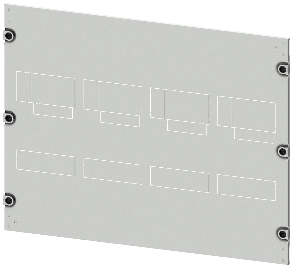 SIEMENS - mostrina copriforo 3VA20 (100A), 3VA21 (160A), 3VA22 (250A), a 4 poli, installazione fissa, azionamento: direttamente, comando rotativo frontale, R...