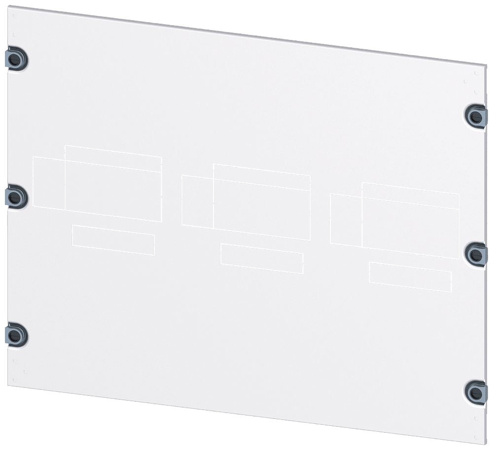 SIEMENS - mostrina copriforo 3VA13 (400A), 3VA14 (630A), 3VA23 (400A), 3VA24 (630A), a 4 poli, tecnica ad innesto, azionamento: direttamente, comando rotativ...