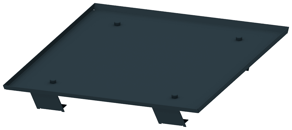 SIEMENS - Piastra del tetto rialzata IPX1, La: 400mm P: 400mm 8PQ23044BA04