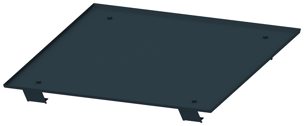 SIEMENS - Piastra del tetto rialzata IPX1, La: 600mm P: 600mm 8PQ23066BA04