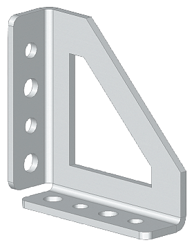 SIEMENS - Angolare di fissaggio per staffa di ammaraggio cavi, 1 confezione=10 pezzi 8PQ30000BA73