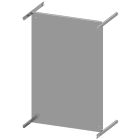 SIEMENS - Piastra di montaggio, A: 800mm La: 600mm 8PQ30001BA26