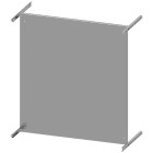 SIEMENS - Piastra di montaggio, A: 800mm La: 800mm