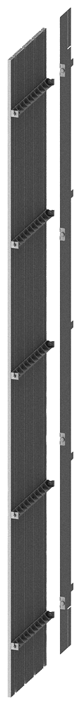 SIEMENS - Segregazione sbarra collettrice verticale senza sbarra collettrice principale P: 600mm