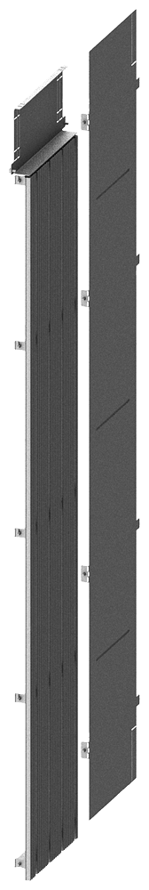 SIEMENS - Segregazione sbarra collettrice verticale con sbarra collettrice principale, sbarra collettrice principale anteriore e posteriore P: 800mm 8PQ40000BA64