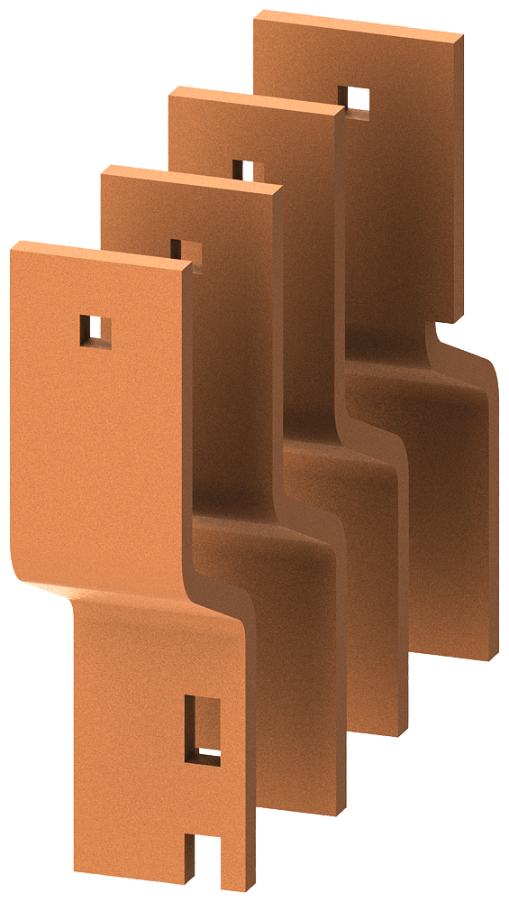 SIEMENS - Collegamento a sbarra collettrice verticale anteriore a sinistra 40x 10mm P: 400mm 8PQ40000BA75