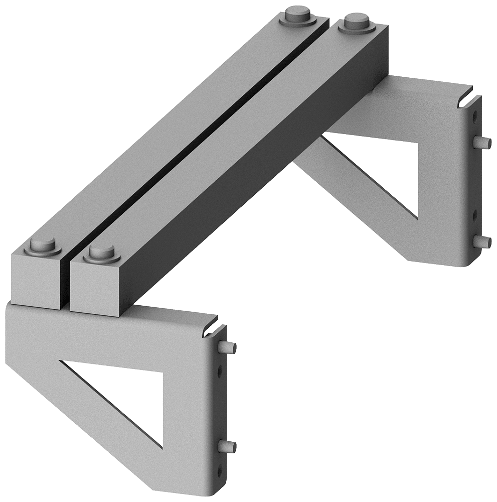 SIEMENS - Supporto sbarre di distribuzione verticali piane, La: 200 mm