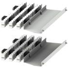 SIEMENS - Supporto sbarre di distribuzione verticali piane, La: 400mm, 1 set=2 pezzi
