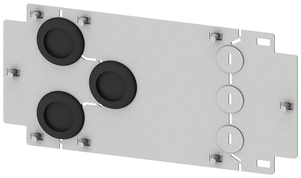 SIEMENS - Copertura collegamento posteriore 3VL1-3 (250A), a 3 poli, esecuzione fissa 8PQ50003BA71