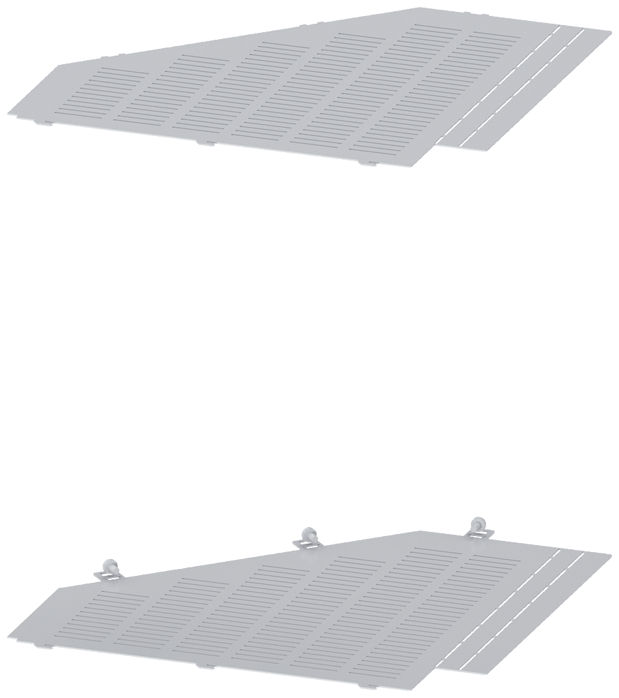 SIEMENS - Copertura segmento, segregazione posteriore 3VA, La: 800 mm, 1 set = 2 pezzi 8PQ50005BA78