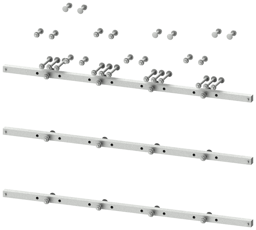 SIEMENS - 3WA collegamento sbarre collettrici principali GC III (4.000 A), esecuzione fissa, esecuzione estraibile, a 3/4 poli 8PQ60005BA33