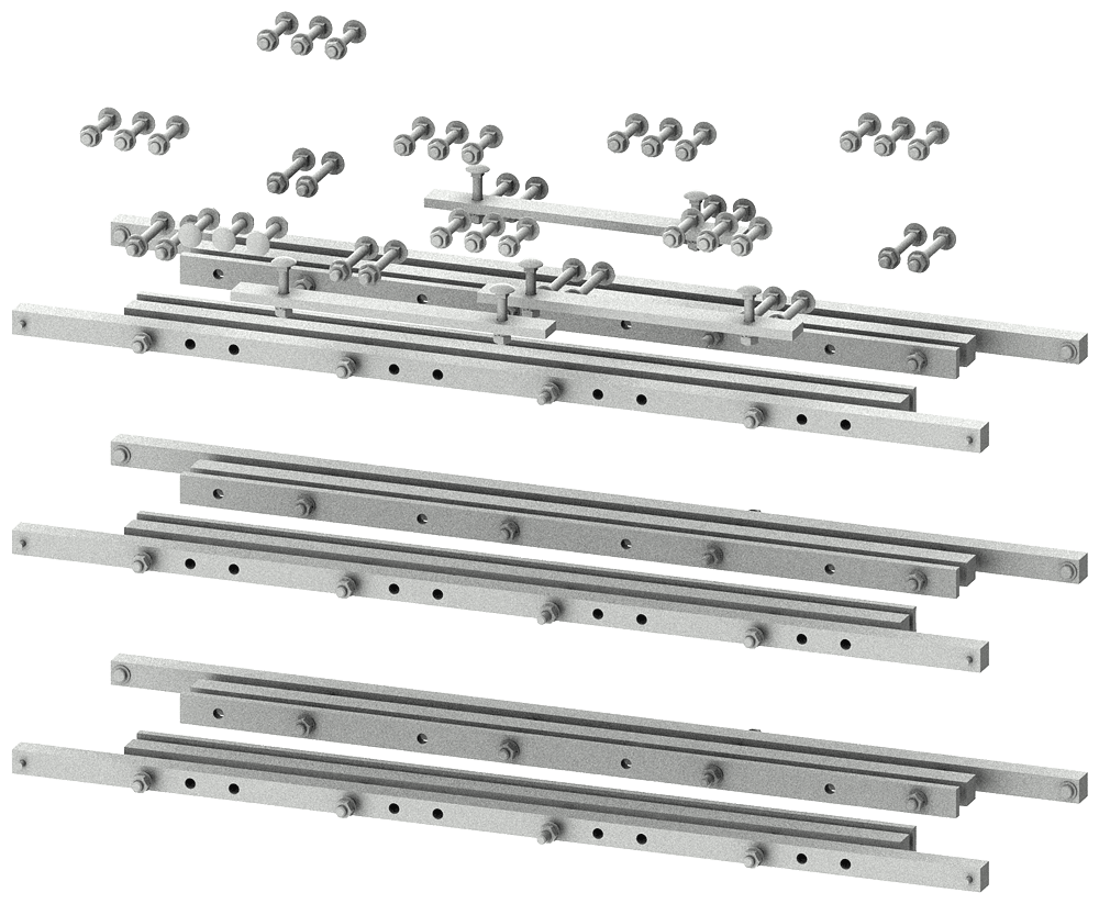 SIEMENS - 3WA collegamento sbarre collettrici principali GC III (5.000 A), esecuzione fissa, esecuzione estraibile, a 3/4 poli 8PQ60005BA34
