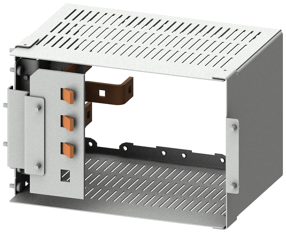 SIEMENS - Collegamento cavi posteriore 3VA22 (bis 250A) posizione di montaggio orizzontale a 3 poli 8PQ60008BA30