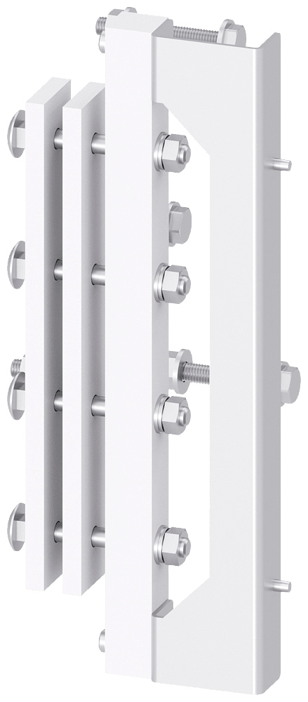 SIEMENS - Collegamento sbarra di distribuzione verticale, 3VA27 (1600A), esecuzione estraibile, a 3/4 poli, A: 450mm 8PQ60014BA66
