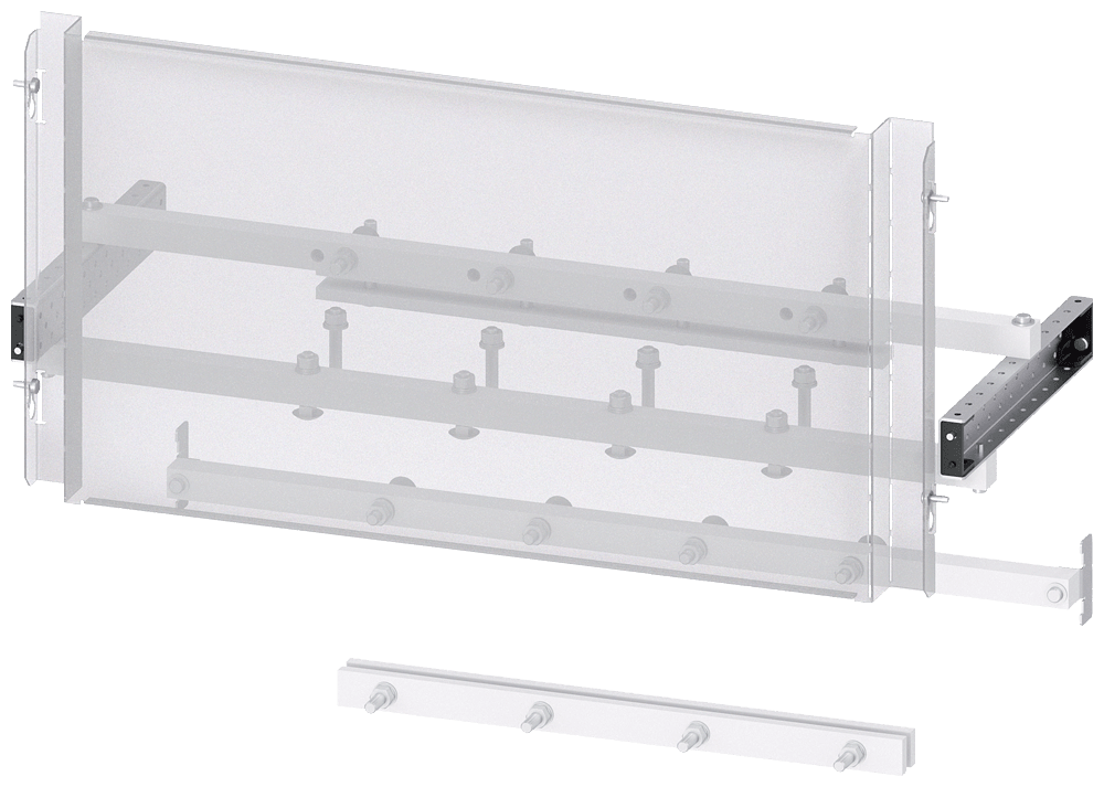 SIEMENS - Collegamento cavi 3WA (800 V) 3WA grand. costr. 2, collegamento cavi: in alto a 3 o 4 poli