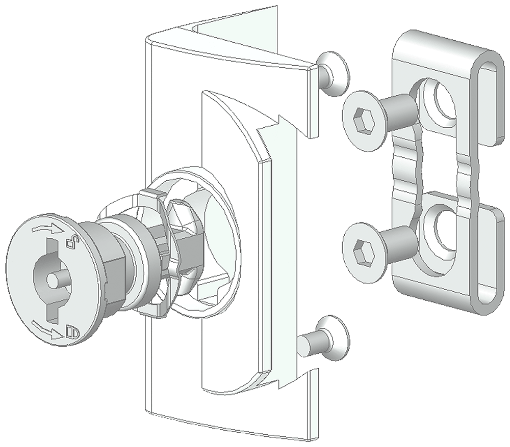 SIEMENS - Chiusura a doppia mappa 8PQ94000BA40