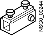 SIEMENS - Riduttore 8 mm/6 mm, parte di ricambio per comando rotativo bloccoporta 8UC7