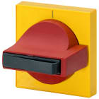 SIEMENS - Operatore 8UC7 con mostrina frontale, operatore colore rosso, mostrina frontale colore giallo parte di ricambio
