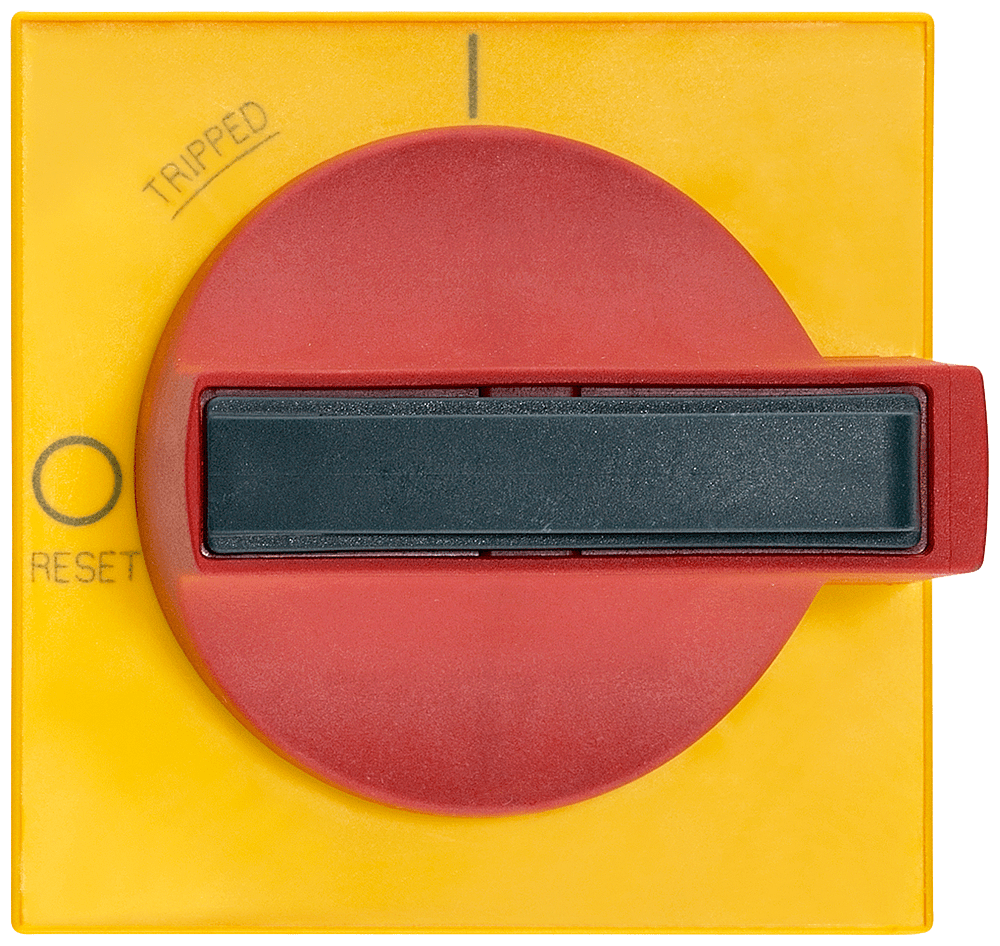 SIEMENS - Operatore colore rosso, mostrina frontale colore giallo, comando porta 8UC7, parte di ricambio per 8UC7222-3BB20 8UC72203BB