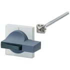 SIEMENS - Comando porta 8UC7, operatore colore grigio scuro/blu verde Basic, mostrina frontale colore grigio chiaro