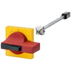 SIEMENS - Comando porta 8UC7, operatore colore rosso, mostrina frontale colore giallo, con compensazione della tolleranza ridotta