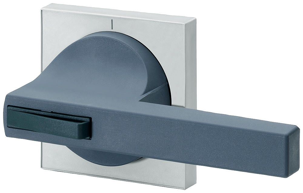 SIEMENS - Operatore grigio scuro/blu-verde Basic, mostrina frontale grigio chiaro nel design 8UC7 8UC73101BD