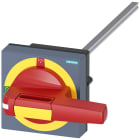 SIEMENS - Comando rotativo bloccoporta OFF di emergenza, compensazione della tolleranza, 100x100, albero 8x8, Test-0-I