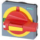 SIEMENS - Operatore con mostrina frontale standard, OFF di emergenza; dimensioni 75x 75, per albero 8x 8, 0-I