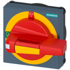 SIEMENS - Operatore con mostrina frontale OFF di emergenza con illuminazione, dimensioni 75x 75, per albero 8x 8