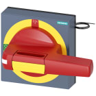 SIEMENS - Operatore con mostrina frontale OFF di emergenza con illuminazione, dimensioni 100x 100, per albero 8x 8