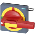 SIEMENS - Operatore con mostrina frontale OFF di emergenza con illuminazione, dimensioni 100x 100, per albero 8x 8