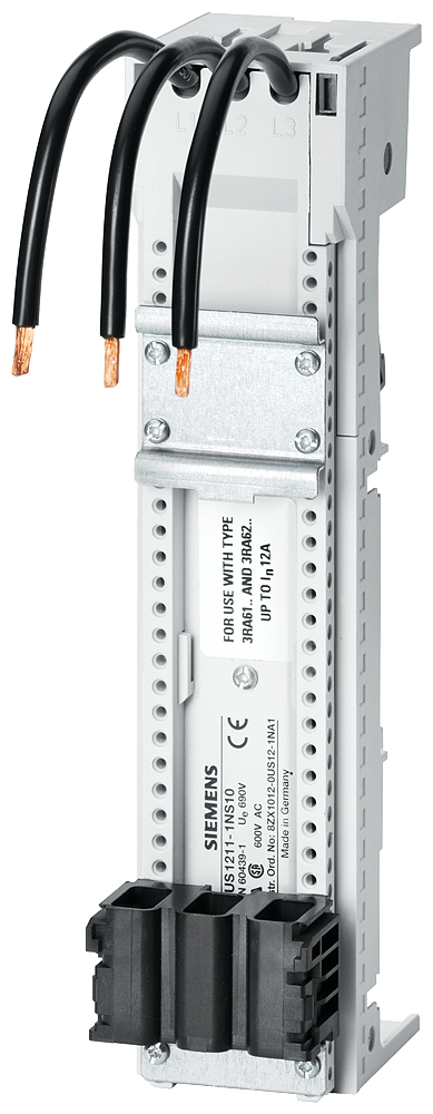 SIEMENS - Sistema di sbarre collettrici interasse sbarre 60 mm, adattatore per apparecchio, larghezza: 45 mm 8US12111NS10