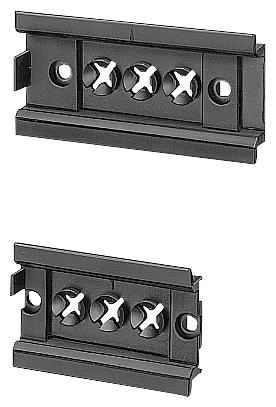SIEMENS - Sistema di sbarre collettrici, accessori, interasse sbarre 40, 60mm, guida portante 35mm