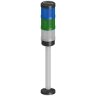 SIEMENS - Apparecchio completo, colonnina di segnalazione, blu, verde, bianco, con LED integrato AC/DC 24V