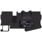 SIEMENS - Morsetto portafusibile con indicatore luminoso, DC 24 V con collegamento a molla 4 mm²