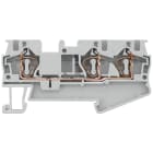 SIEMENS - Morsetto passante con collegamento a molla, 3 punti di collegamento