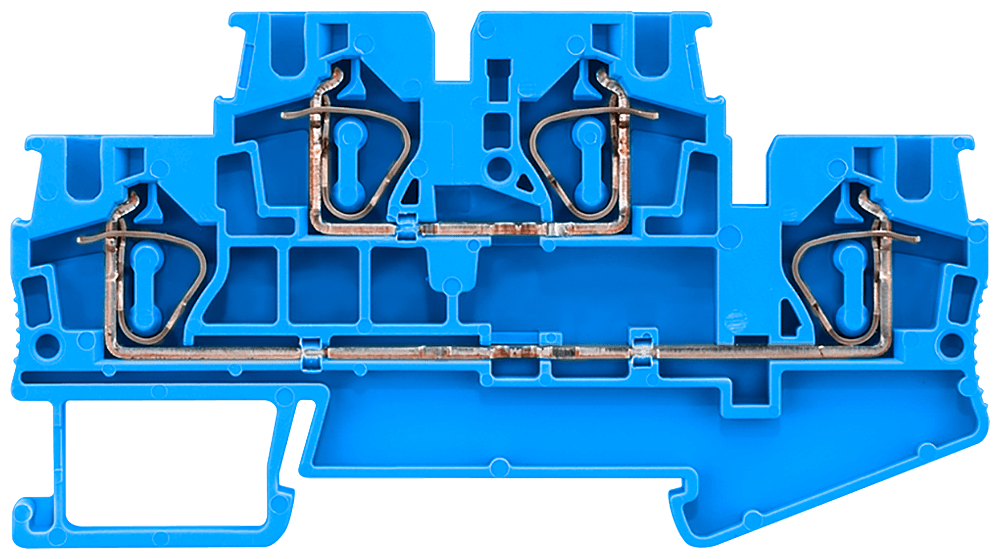 SIEMENS - Morsetto a due piani con collegamento a molla, sezione: 0,5 ... 4 mm², larghezza: 6,2 mm 8WH20200AG01