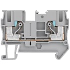 SIEMENS - Morsetto passante IPO, 6 mm², larghezza 8,2 mm, grigio, 1000 V, 2 punti di collegamento