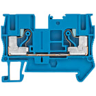 SIEMENS - Morsetto passante IPO, 6 mm², larghezza 8,2 mm, blu, 1000 V, 2 punti di collegamento