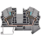 SIEMENS - Morsetto passante N, 16 mm², collegamento IPO, larghezza morsetto 12 mm, grigio
